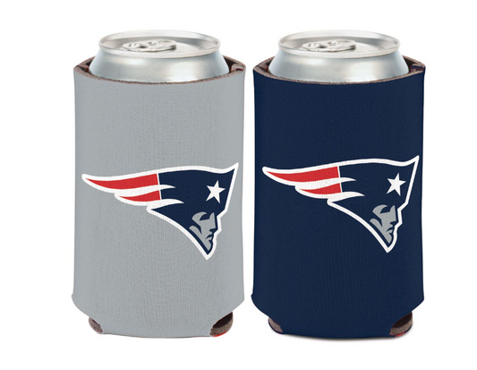 New England Patriots Logo 2sided Can Cooler