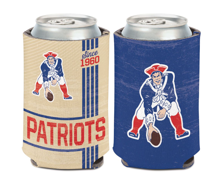 New England Patriots Vintage Can Cooler