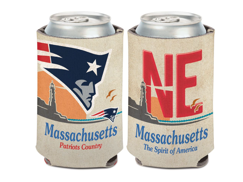 New England Patriots License Plate Can Cooler