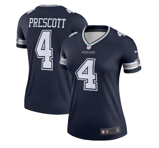 Dallas Cowboys Nike Women's #4 Dak Prescott Legend Navy Jersey