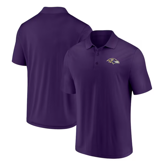 Baltimore Ravens Purple Fanatics Men's Team Primary Logo Polo Shirt