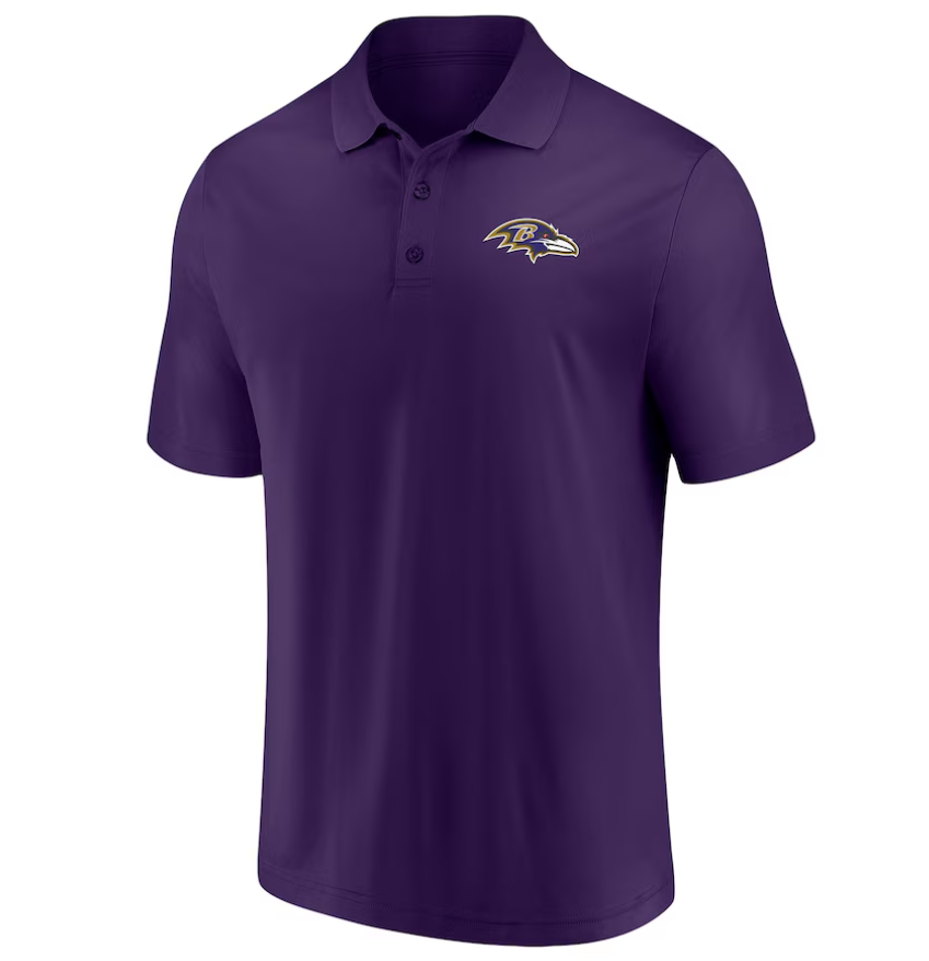 Baltimore Ravens Purple Fanatics Men's Team Primary Logo Polo Shirt