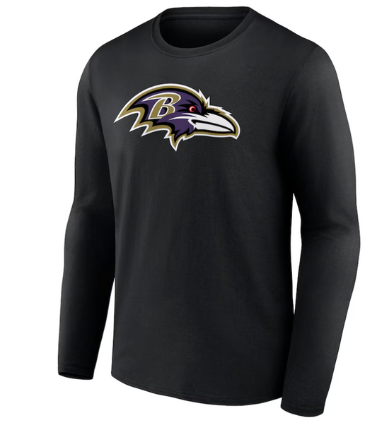 Baltimore Ravens Fanatics Branded Primary Team Logo Long Sleeve T-Shirt - Black