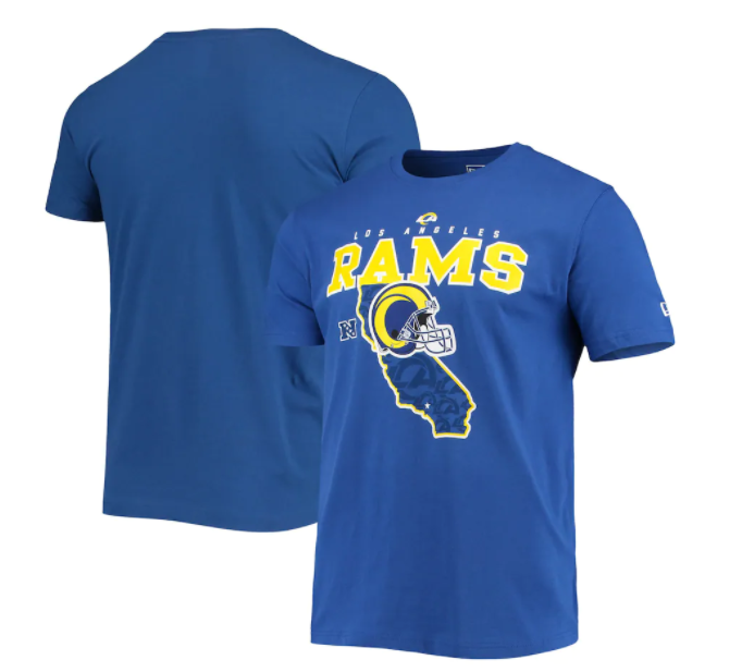 Los Angeles Rams New Era State Pride T-Shirt - Blue