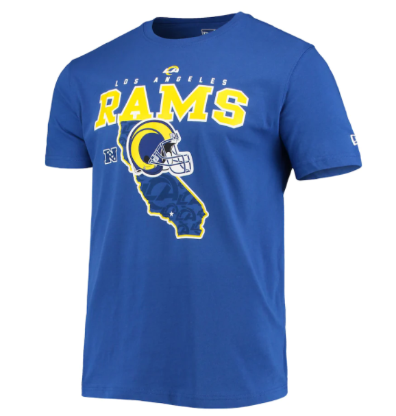 Los Angeles Rams New Era State Pride T-Shirt - Blue