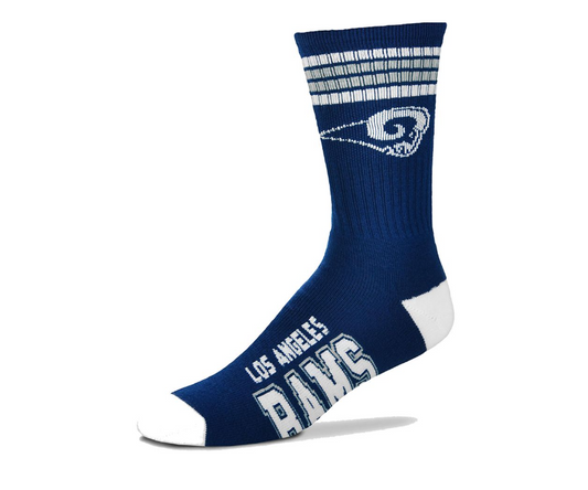 Los Angeles Rams For Bare Feet Adult Blue Deuce Sock