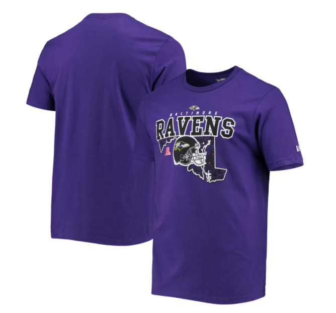 Baltimore Ravens New Era State Pride T-Shirt - Purple