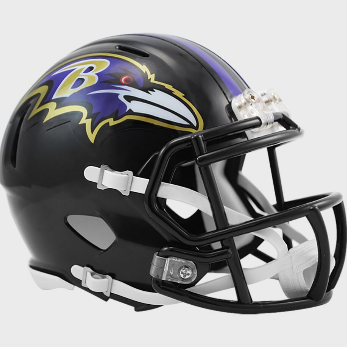 Baltimore Ravens Riddell Black Mini Speed Replica Helmet