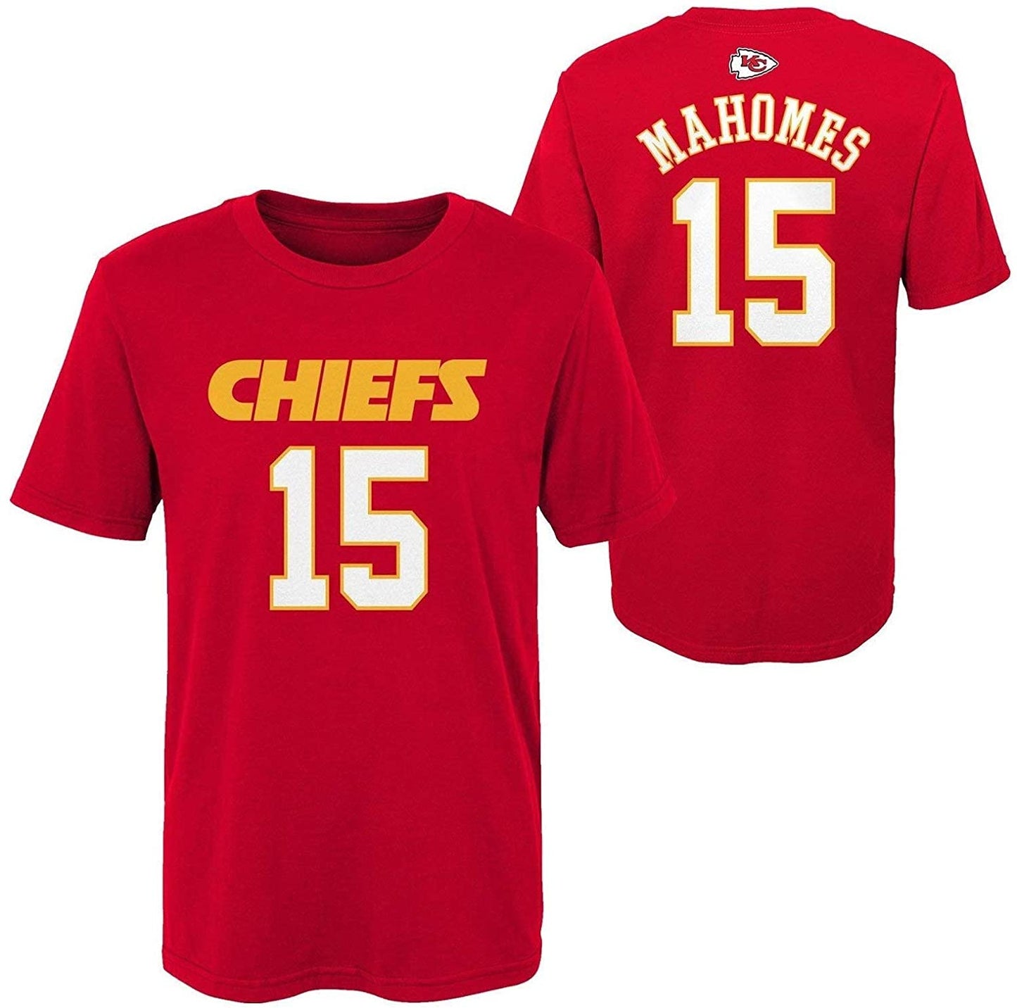 Kansas City Chiefs Youth Patrick Mahomes #15 Mainliner Player T-shirt Red