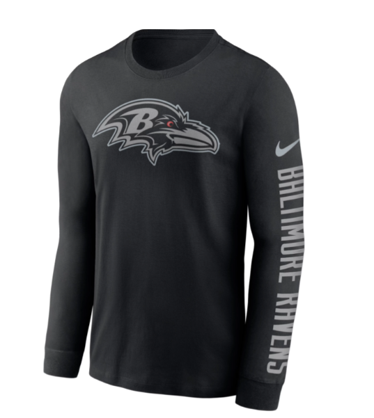 Baltimore Ravens NIke Reflective Long Sleeve Shirt Black