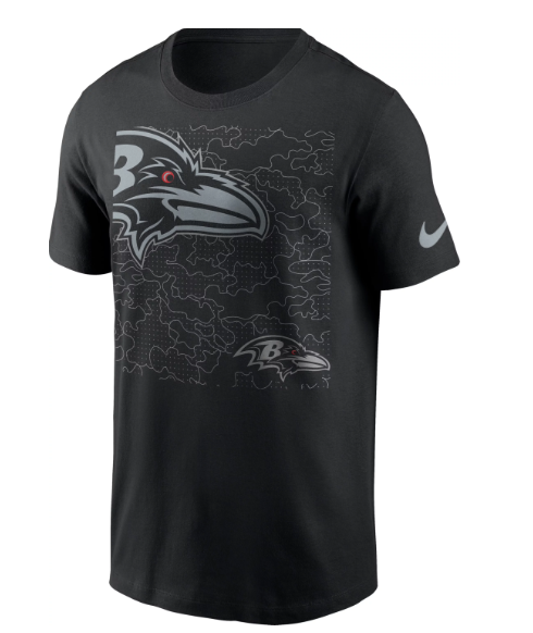 Baltimore Ravens NIke Reflective Black T-Shirt