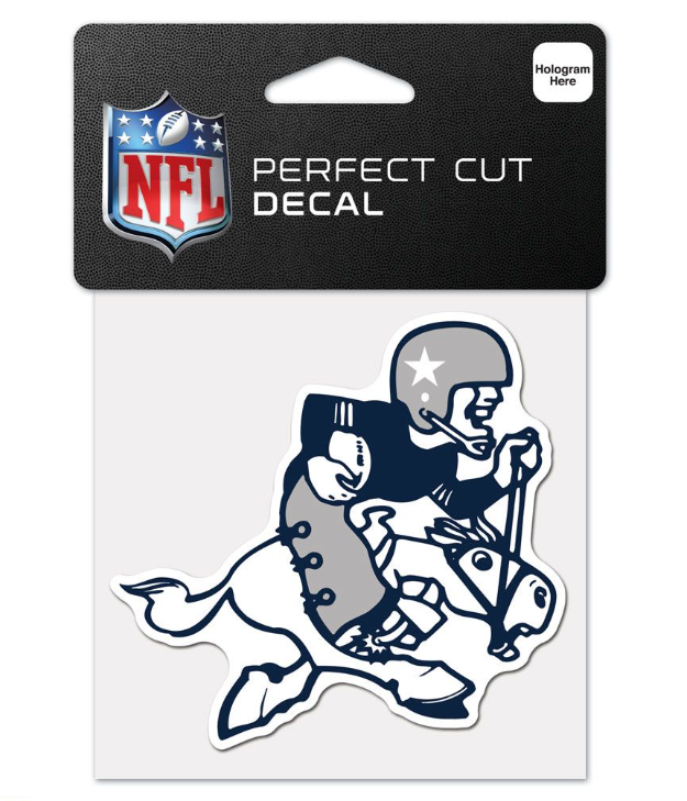 Dallas Cowboys Wincraft Perfect Cut Retro Joe Color Decal 4"x4"