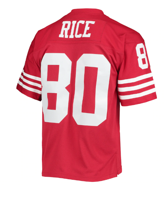 Jerry Rice San Francisco 49ers Mitchell & Ness Legacy Throwback 1990 Jersey - Red