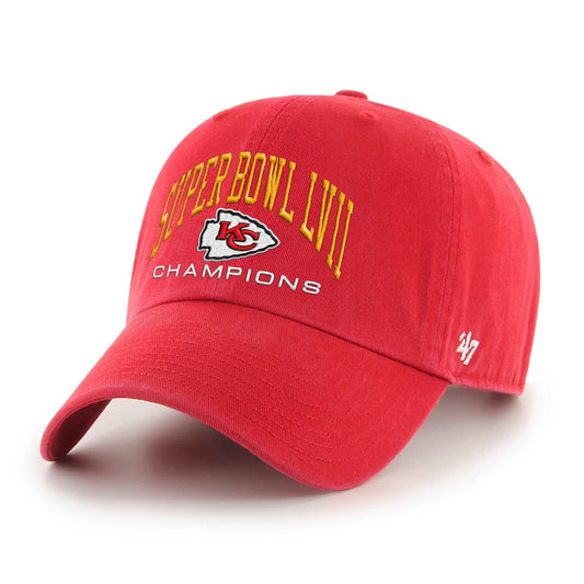 Kansas City Chiefs Super Bowl LVII Champions 47' Clean Up Adjustable Hat - Red