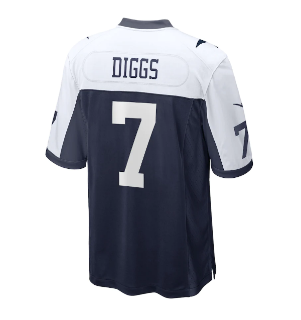 Dallas Cowboys Trevon Diggs #7 Nike Youth Throwback Game Jersey - Blue/White