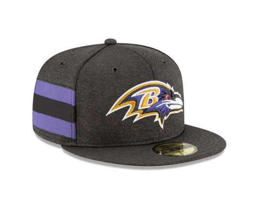 Baltimore Ravens New Era NFL Sideline Home 59FIFTY Fitted Hat - Black