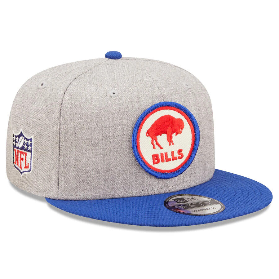 Buffalo Bills NFL New Era Sideline Historic 9FIFTY Snapback Hat - Heather