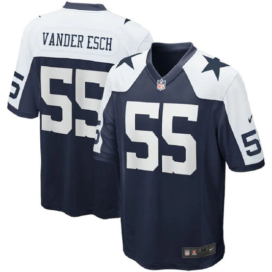 Dallas Cowboys Leighton Vander Esch #55 Nike Youth Throwback Game Jersey - Blue/White