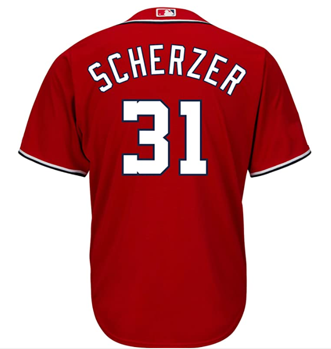 Washington Nationals #31 Max Scherzer Youth Jersey - Red