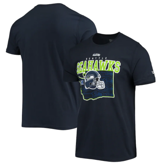 Seattle Seahawks New Era State Pride T-Shirt - Navy