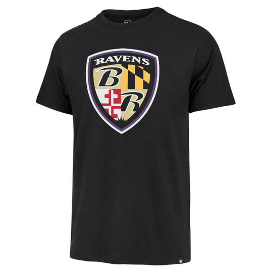 Baltimore Ravens '47 Brand Arch Franklin Shield T-Shirt Black