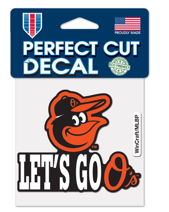 Baltimore Orioles Wincraft Perfect Cut Slogan Color Decal 8"X8"