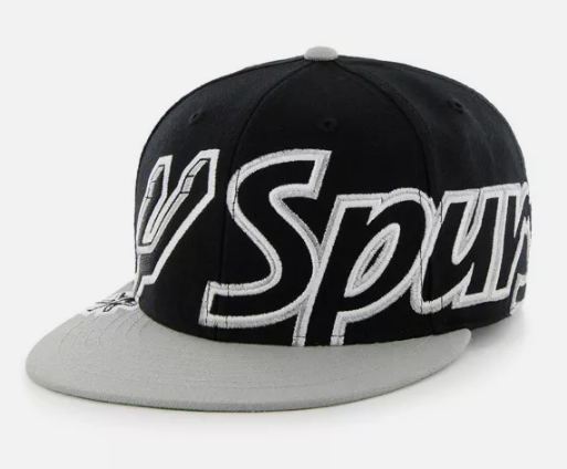 San Antonio Spurs '47 Brand Black Big Script Snapback Hat