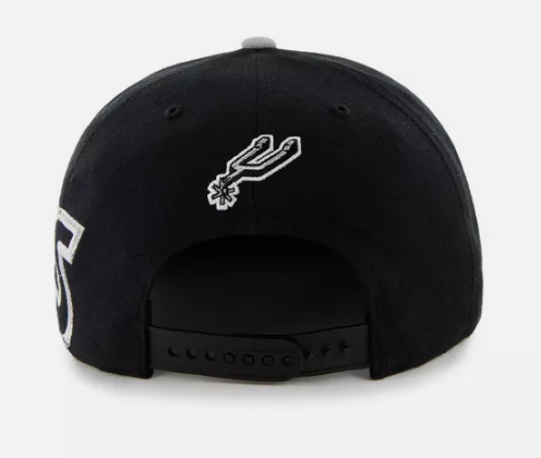 San Antonio Spurs '47 Brand Black Big Script Snapback Hat