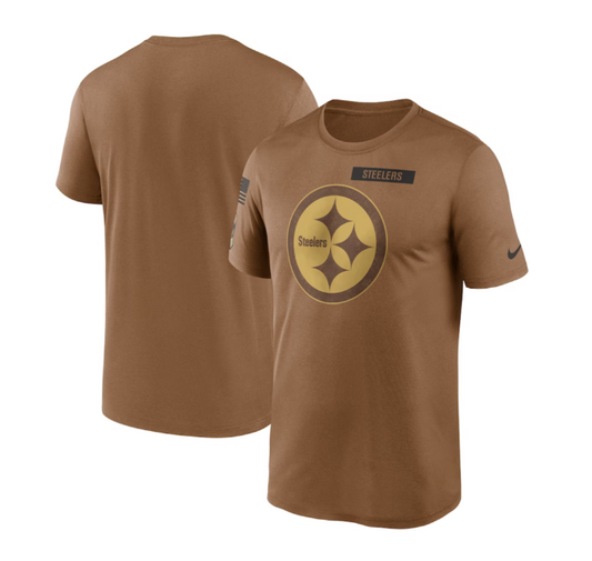 Pittsburgh Steelers Nike Salute to Service T- Shirt- Tan