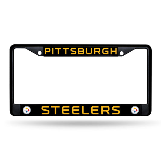 Pittsburgh Steelers Rico Industries  12" x 6" Black Metal License Plate Frame
