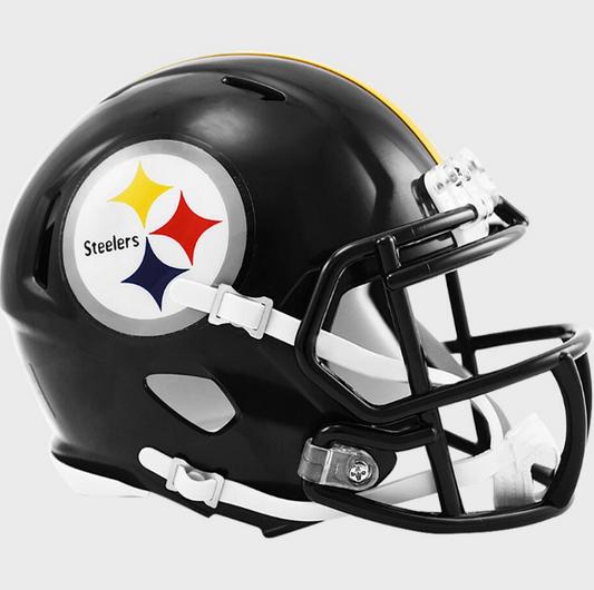 Pittsburgh Steelers Speed Riddell Black Mini Replica Helmet