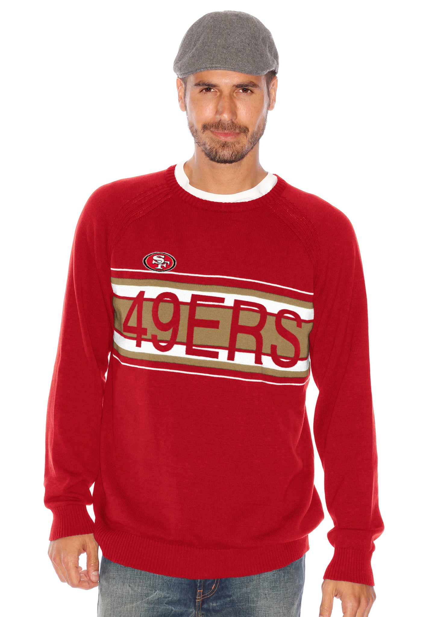 San Francisco 49ers Scarlett Red Classic Sweater - By G-III