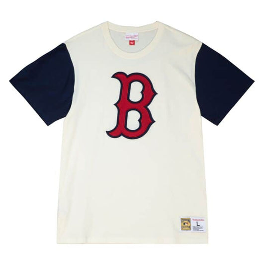 Boston Red Sox Mitchell & Ness Cooperstown Collection Color Block T-Shirt