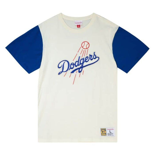Los Angeles Dodgers Mitchell & Ness Cooperstown Collection Color Block T-Shirt