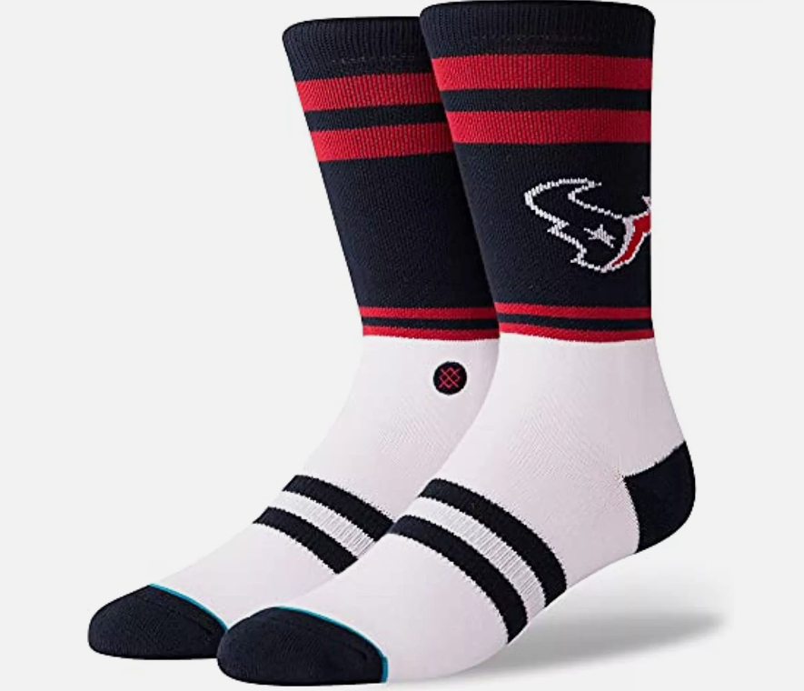 Houston Texans Stance Logo Sideline Crew Socks