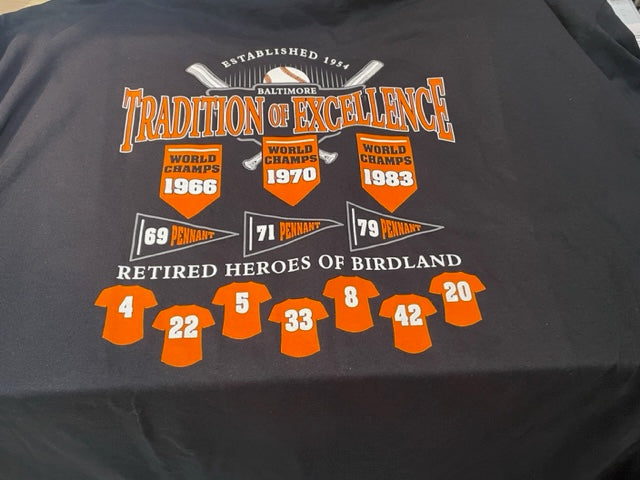 Baltimore Orioles Tradition Of Excellence T-Shirt