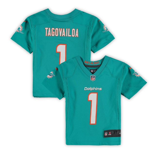 Miami Dolphina Nike #1 Tua Tagovailoa Toddler Nike Game Jersey