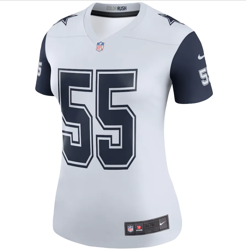 Dallas Cowboys Nike Women's #55 Leighton Vander Esch Legend Jersey- White
