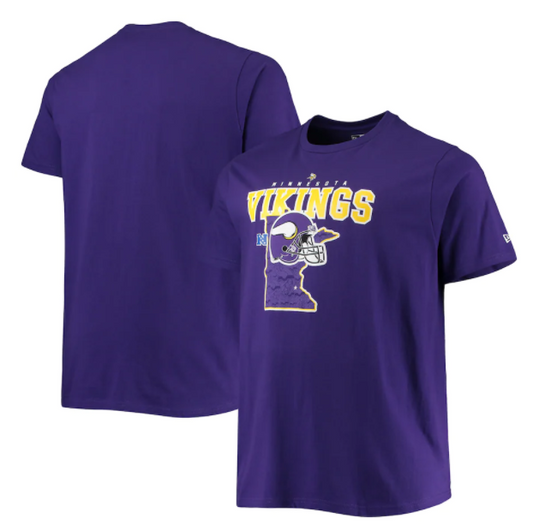 Minnesota Vikings New Era State Pride T-Shirt - Purple