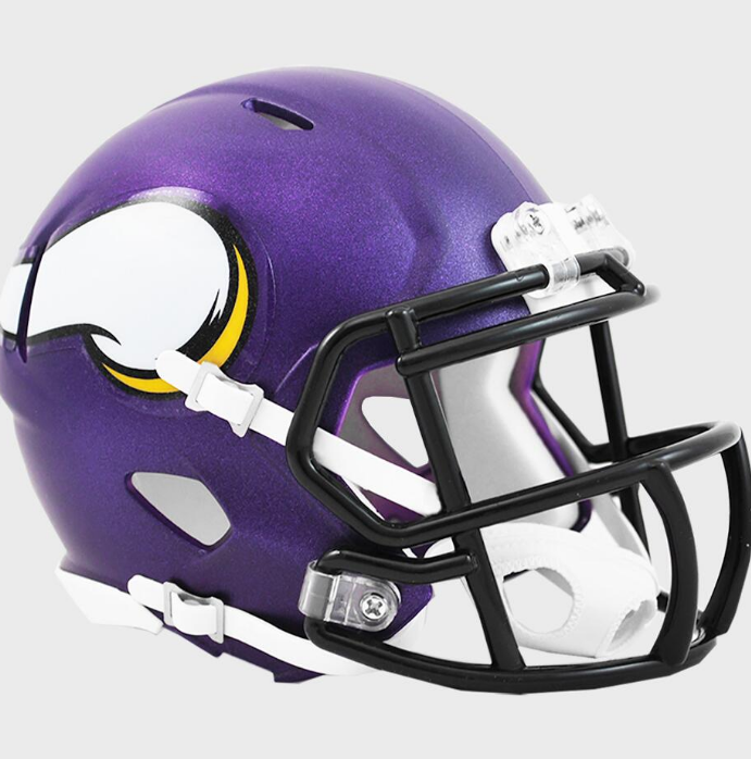 Minnesota Vikings Riddell Satin Purple Mini Speed Replica Helmet