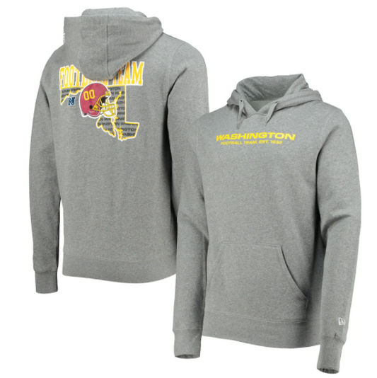 Washington Football New Era State Pull Over Hoodie - Gray