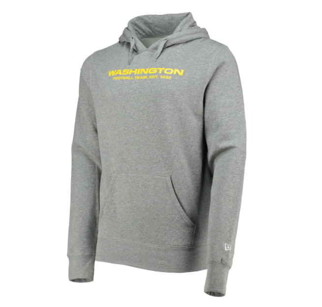 Washington Football New Era State Pull Over Hoodie - Gray