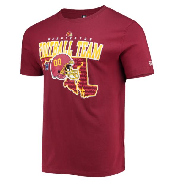 Washington Football New Era State Pride T-Shirt - Burgandy