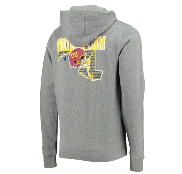 Washington Football New Era State Pull Over Hoodie - Gray