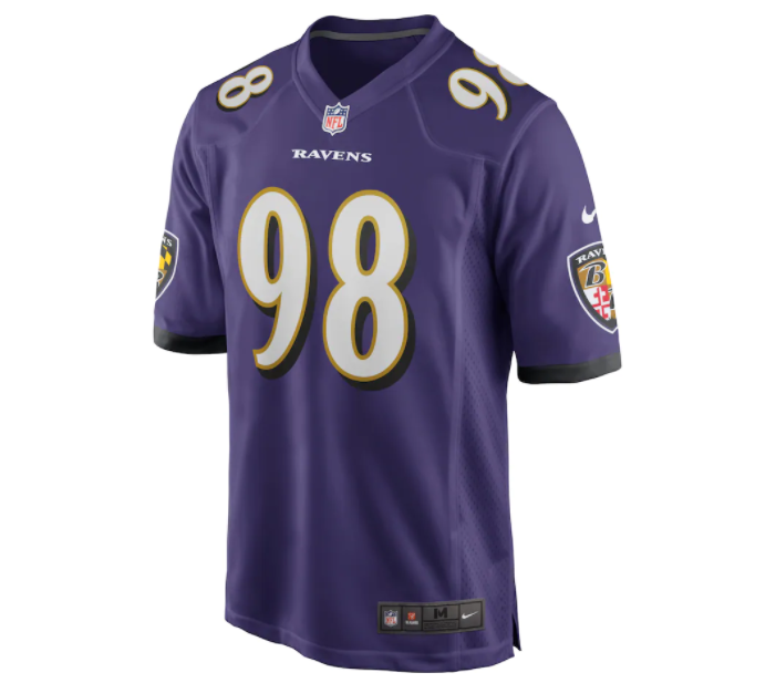 Baltimore Ravens Nike #98 Brandon Williams Youth Game Jersey-Purple