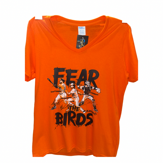 Baltimore Orioles Coed Sportswear Women's Fear the Birds- Orange
