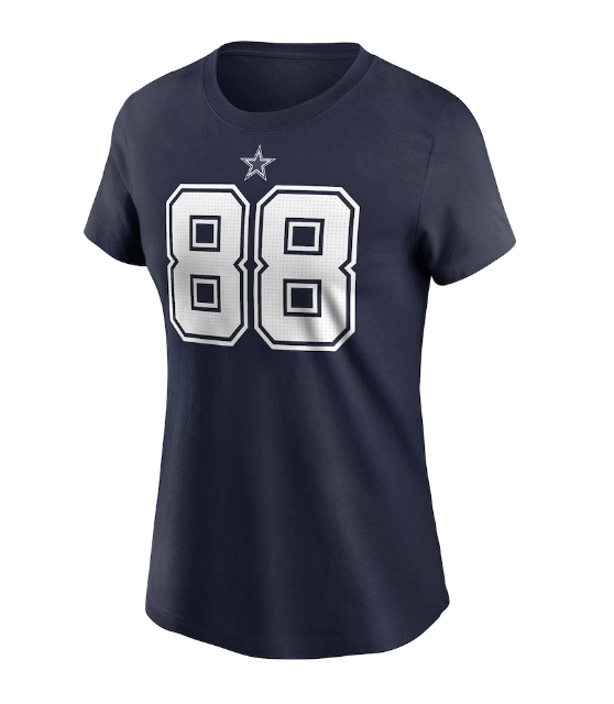Dallas Cowboys Nike CeeDee Lamb #88 Women's Player T-Shirts- Blue