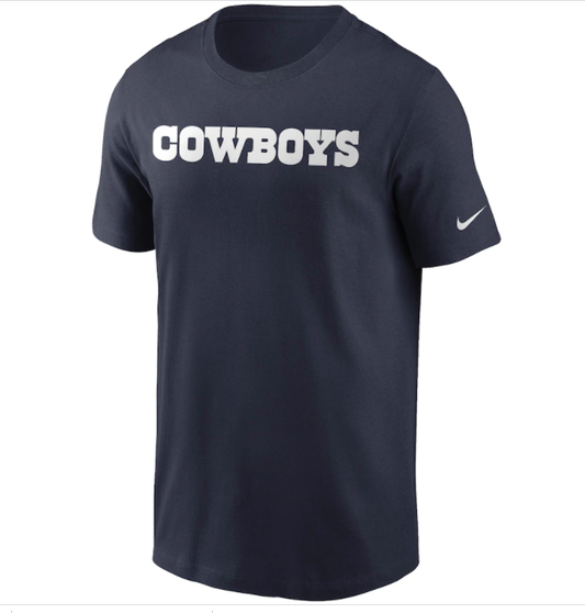 Dallas Cowboys Nike Legend Essential Wordmark T-shirt - Navy