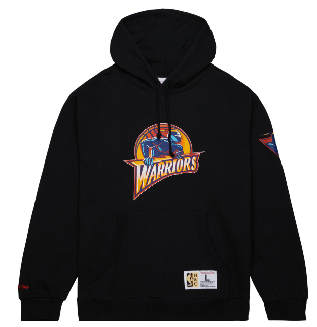 Golden State Warriors Mitchell & Ness Game Time Vintage Hoodie