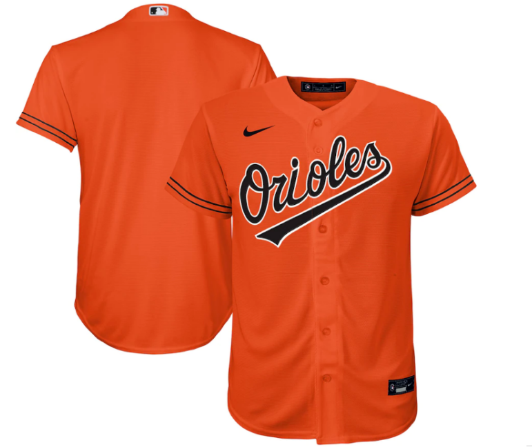 Baltimore Orioles Nike Toddler Jersey- Orange